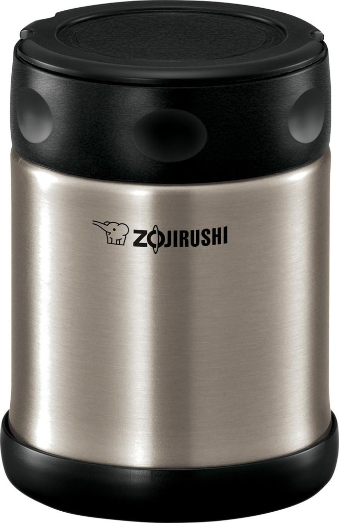 Zojirushi Steel Food Jar, Small, 12-Ounce Black Stainless