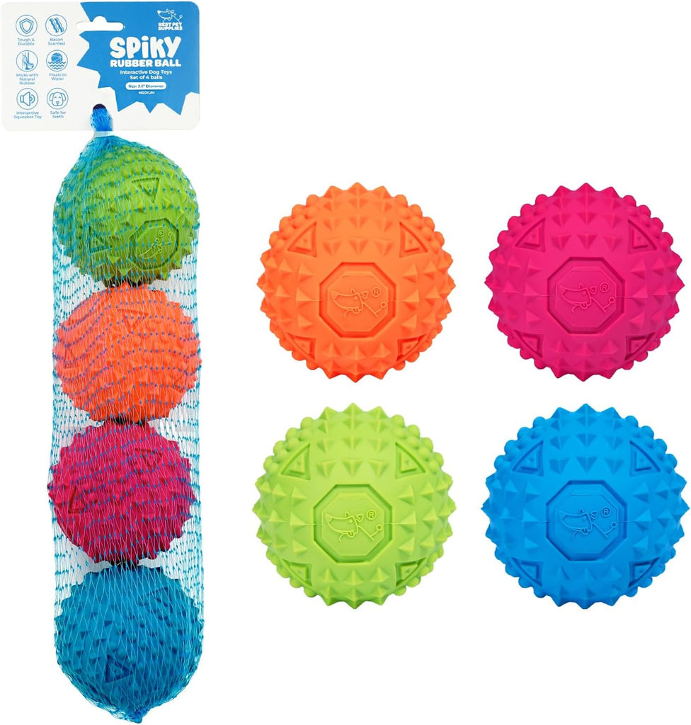 Best Pet Supplies Interactive Squeaky Dog Chew Toy, Ideal Dog Toys for Chewers, Small, Medium & Large Dogs, and Fetch Lo