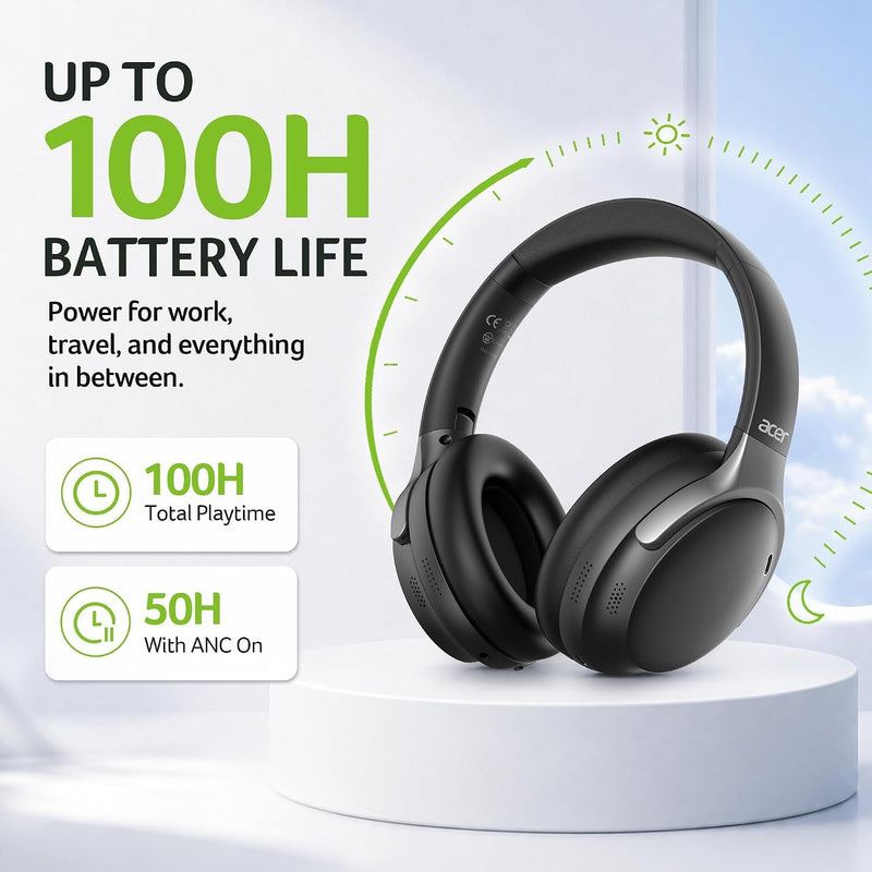 OFERTÓN! 🎧✨ Aísla el ruido y disfruta cada momento con Acer Wireless ANC Headphones