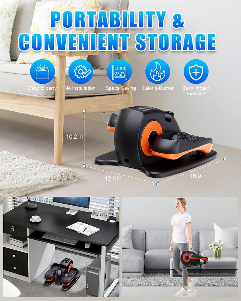 Under Desk Elliptical Machine, Electric Leg Exerciser