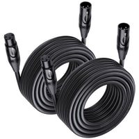 Cable Matters 2-Pack Premium XLR to XLR Cable, Microphone Cable, M-F, 35ft