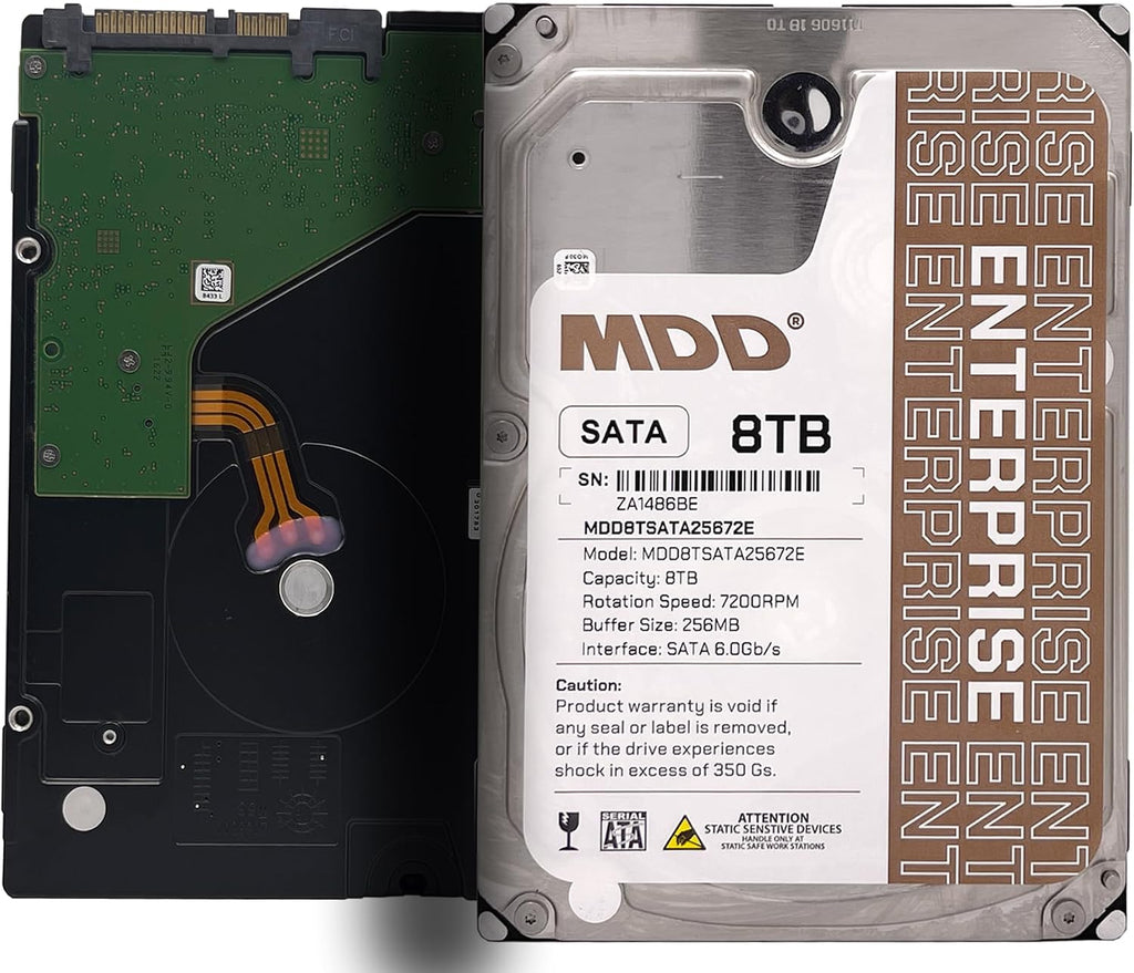 MDD MDD8TSATA25672E 8TB 7200RPM 256MB Cache SATA 6.0Gb/s 3.5-inch Enterprise Hard Drive (Renewed)