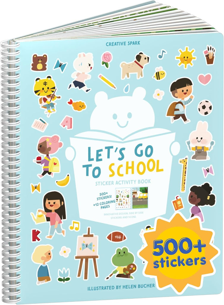 Cupkin Let’s Go to School Coloring & Sticker Activity Book | 500+ Stickers