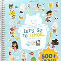 Cupkin Let’s Go to School Coloring & Sticker Activity Book | 500+ Stickers