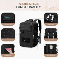 Maelstrom Travel Backpack for Men Women, 17.3" Laptop with Shoe Compartment