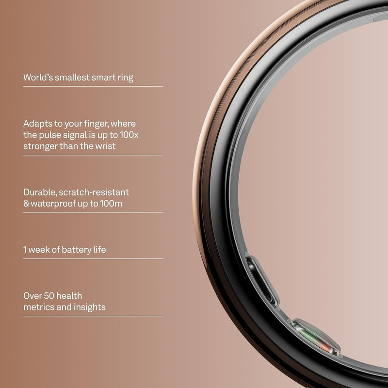 Oura Ring 5 - Anillo Inteligente de Salud y Sueño - Rosa Profundo