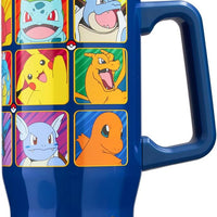 Get Trend Pokemon Tumbler with Handle and Straw 32 oz, Keeps Hot 8 Hrs, Cold 12H & Ice 42H, BPA-Free Insulated Stainless Steel Water Bottle, Travel Mug, Gamer Gifts (Multi Pokemon)