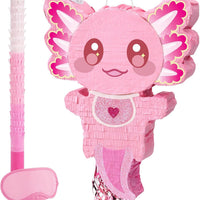 WERNNSAI Pink Axolotl Piñata, Pink Axolotl Birthday Decorations