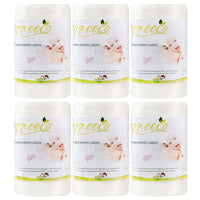 wegreeco Cloth Diaper Liners - Unscented Diaper Liners, Fragance Free Cloth Diapers Liner - 100 Sheets Per Roll (6 Roll)