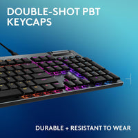 Logitech G915 X Wired Gaming Keyboard (Linear)- Black