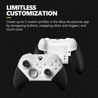 Amazon Xbox Wireless Gaming Controller | Elite Series 2 Core | White | Console, PC, and Android | Adjustable Thumbsticks | Trigger Locks
