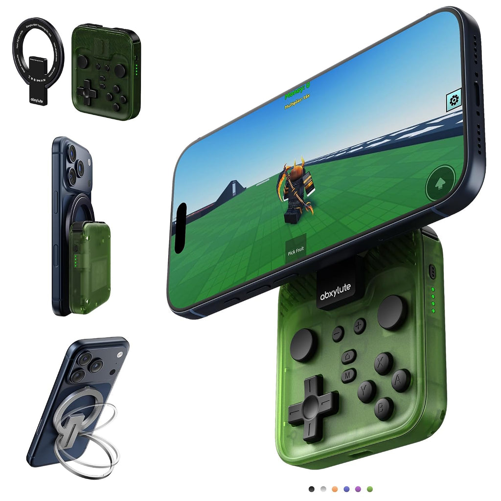 abxylute M4 Snap-On Mobile Gaming Controller for Android & iPhone, Switch 1&2, Portable Bluetooth Controller, Pocket-Siz