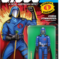 Super7 Reaction+ G.I. Joe Cobra Commander (Movie, Black Cape) - 3.75" G.I. Joe Action Figure with Accessories - Classic