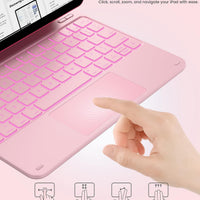 Funda con Teclado typecase Edge para iPad 11" (A16) / 10.ª Gen - Rosa Claro