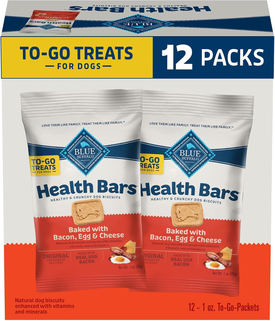 Blue Buffalo Health Bars Bacon Egg & Cheese Mini Dog Biscuits, 12 ct