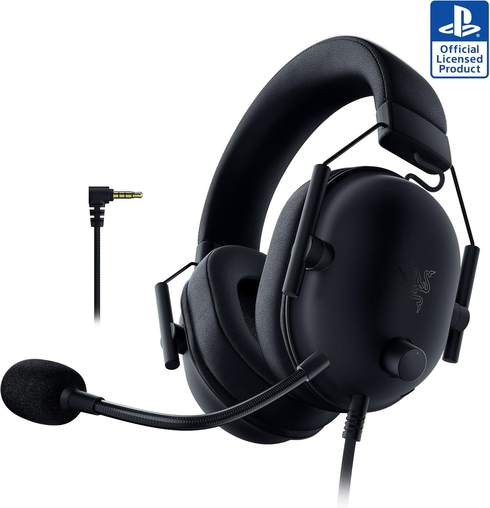 Razer BlackShark V2 X Wired PlayStation Gaming Headset, Black