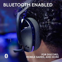 Logitech G321 Lightspeed Wireless Bluetooth Gaming Headset, Dynamic Comfort and fit, 16 kHz Boom mic, 20+ hrs Battery, PC, PS4, PS5, Nintendo Switch, Mobile - Black