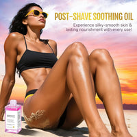 ikini Line Oil for Women - Smooth Glow After Shave Oil & Ingrown Hair Treatment | Razor Bumps, Strawberry Legs & Post Wax Care, Body Oil with Peptides & Strawberry AHA, 1.69 fl oz