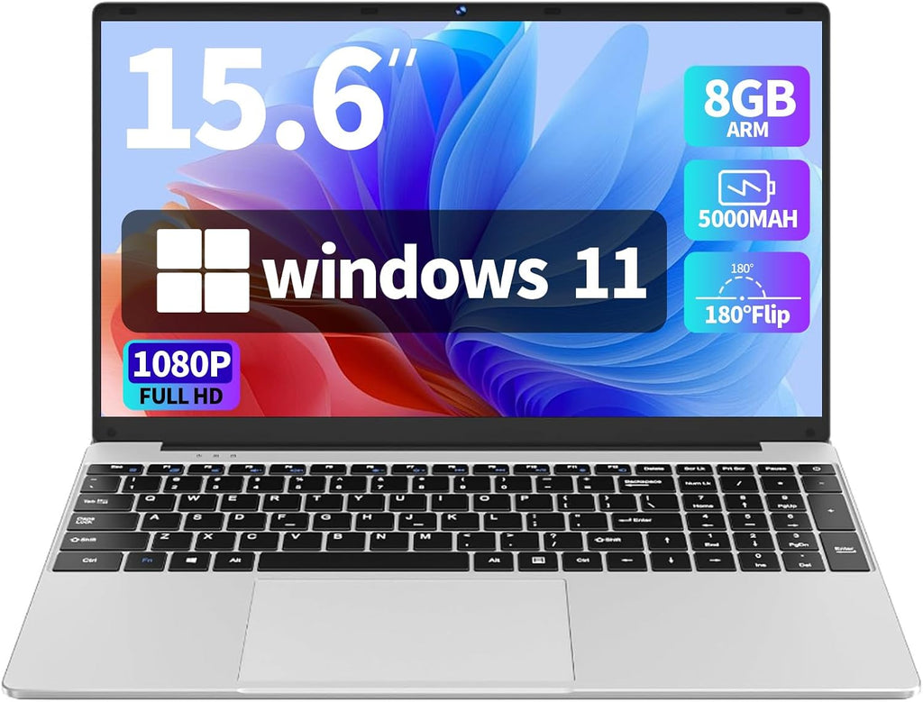 Xparkin 15.6 Laptop Computer Compatible with Windows 11 Pro,12 GB RAM 256GB SSD,Intel N4000,丨100% sRGB Screen FHD 1920 x