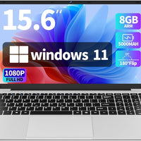 Xparkin 15.6 Laptop Computer Compatible with Windows 11 Pro,12 GB RAM 256GB SSD,Intel N4000,丨100% sRGB Screen FHD 1920 x