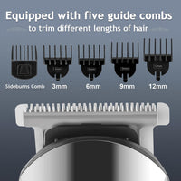 Ufree - Cortadora de barba inalámbrica para hombres, maquina de afeitar eléctrica impermeable para nariz, cuerpo, cara y bigote, kit de aseo