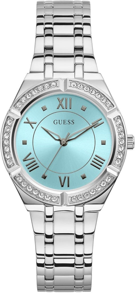 Ofertaza, GUESS Women's 36mm Watch - Silver Tone Blue Dial Silver Tone Case