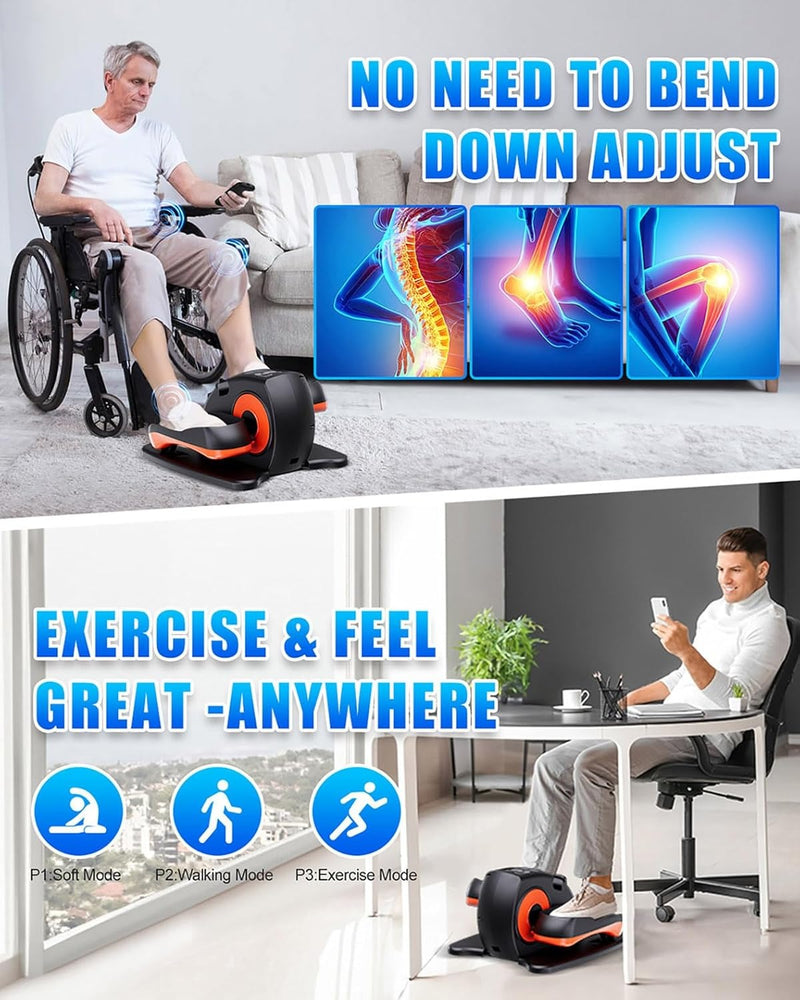 Under Desk Elliptical Machine, Electric Leg Exerciser