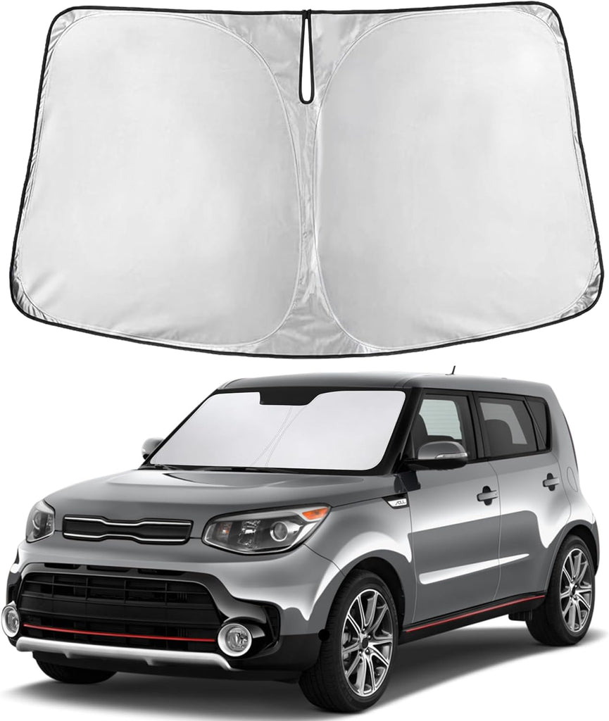 EcoNour Windshield Sunshade Compatible for Kia Soul 2014-2017 2018 2019