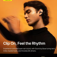 Baseus Inspire XC1 Open Ear Clip-On Earbuds, Sound by Bose