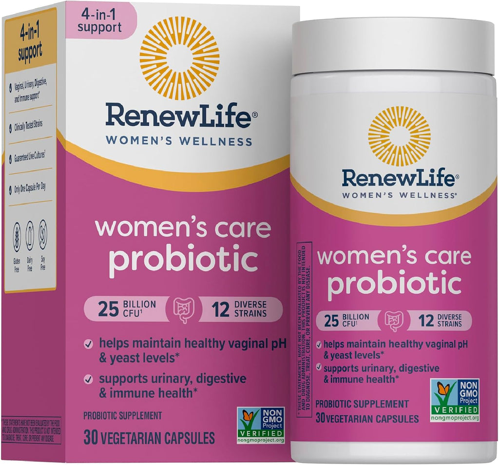 Renew Life Women's Probiotic 25 Billion CFU | 30 Vegetarian Capsules - 30 Count (Pack of 1)
