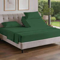 Flex Top Split Head King 4 Piece Sheet Set - Soft & Cooling - Emerald Green