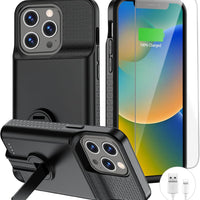 BOPPS for iPhone 13 Pro Max/14 Pro Max/14 Plus with Stand,Ultra Slim 8500 Portable Rechargeable Strong Protective Extend