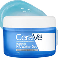 CeraVe Gel de agua hidratante de ácido hialurónico, hidratante facial ligero para hidratar con ceramidas, ácido hialurónico y niacinamida, sin fragancia, seguro para pieles sensibles, 1.7 onzas