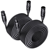 Cable Matters 2-Pack Premium XLR to XLR Cable, Microphone Cable, M-F, 50ft