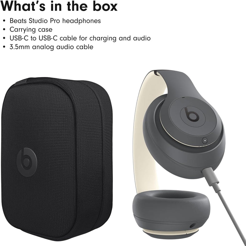 Beats Studio Pro - Gris arena — Audífonos over-ear premium con ANC, hasta 40h