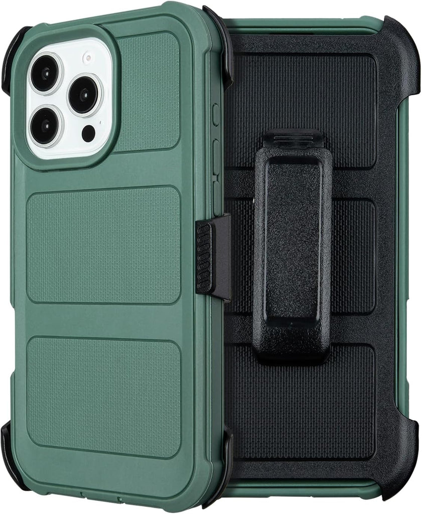 for Defender Case iPhone 16 Pro Max Case with Belt Clip Holster Heavy Duty