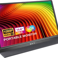 KYY Portable Monitor 15.6'' FHD 1080P Portable Laptop Monitor USB C HDMI Gaming Monitor