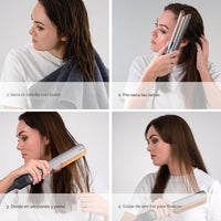 Dyson Airstrait - Plancha Secador de Pelo con Aire, Sin Placas Calientes