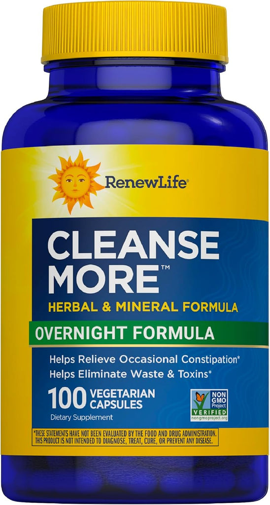 Renew Life Cleanse More 100 Vegetarian Capsules - 60 Count (Pack of 1)