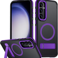Mondelete for Samsung Galaxy S23 FE Case, [Compatible with MagSafe], Adjustable Kickstand,Military Grade Drop Tested, Tr