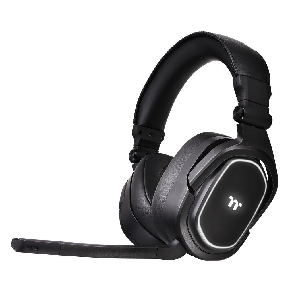 Thermaltake Argent H5 Wireless Headset, 40MM Hi-Res Drives, Compatible with PC, Xbox One, PS4, Mac, Black (GHT-THF-WIECB