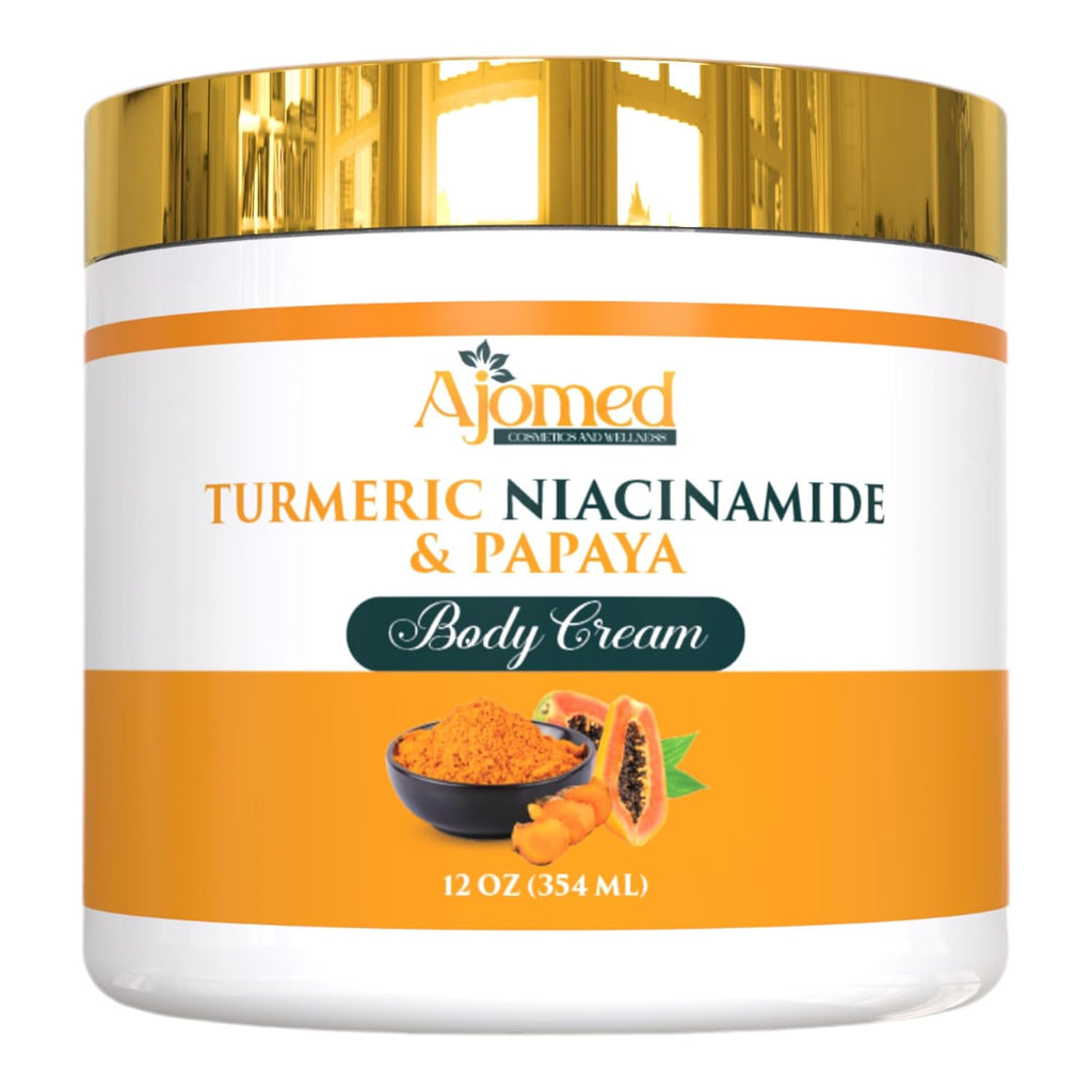 Turmeric body cream– Handmade Niacinamide papaya Turmeric Moisturizer lotion for Dark Spots, Hyperpigmentation, Acne Sca