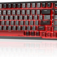 RK ROYAL KLUDGE RK98 Gaming Keyboard, Wireless Mechanical Keyboard 100 Keys Tri-Mode BT5.1/2.4G/USB-C Full Size Hot Swappable Custom Keyboard with Numpad RGB Backlit, Massive Battery, Silver Switch