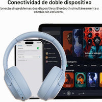 TOZO HT3 Hybrid Noise Cancelling Wireless Headphones, 90H Over Ear Headset