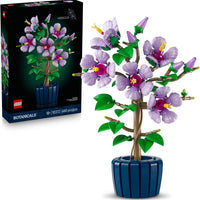LEGO Botanicals Hibiscus Flower Building Set - Artificial Plant & Flower Building Blocks for Women & Men, Ages 18+ - Home, Office Decor Gift Idea - 10372