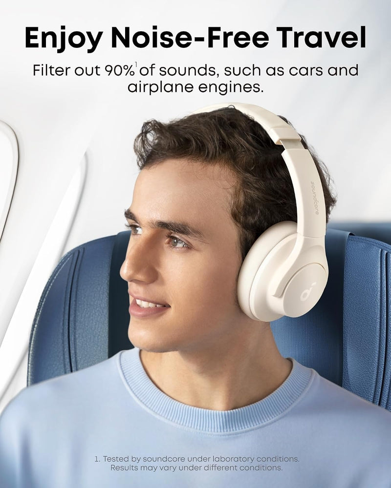 Soundcore by Anker Q20i Hybrid Active Noise Cancelling Headphones & Select 4 Go Bluetooth Shower Speaker (Bundle)
