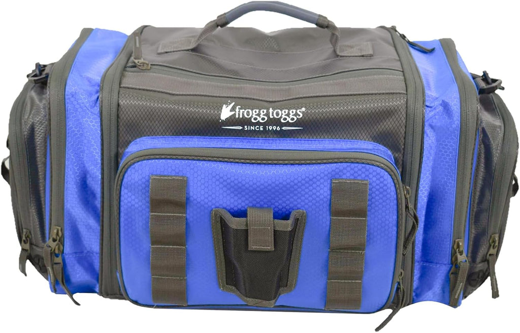 FROGG TOGGS Heavy Duty Fishing Tackle Duffle Bag, Blue, 3600