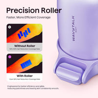 Wavytalk Dispositivo de depilación IPL, Bare It con rodillo de precisión para bikini facial y cuerpo, resultado duradero y sin dolor, 24J de doble pulso y enfriamiento de hielo, uso en casa para mujer