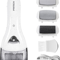 PRITECH Removedores de callos eléctricos recargables, herramientas electrónicas portátiles de pedicura, kit de eliminación de callos eléctrico, cuidado profesional de pies Pedi perfecto para piel seca