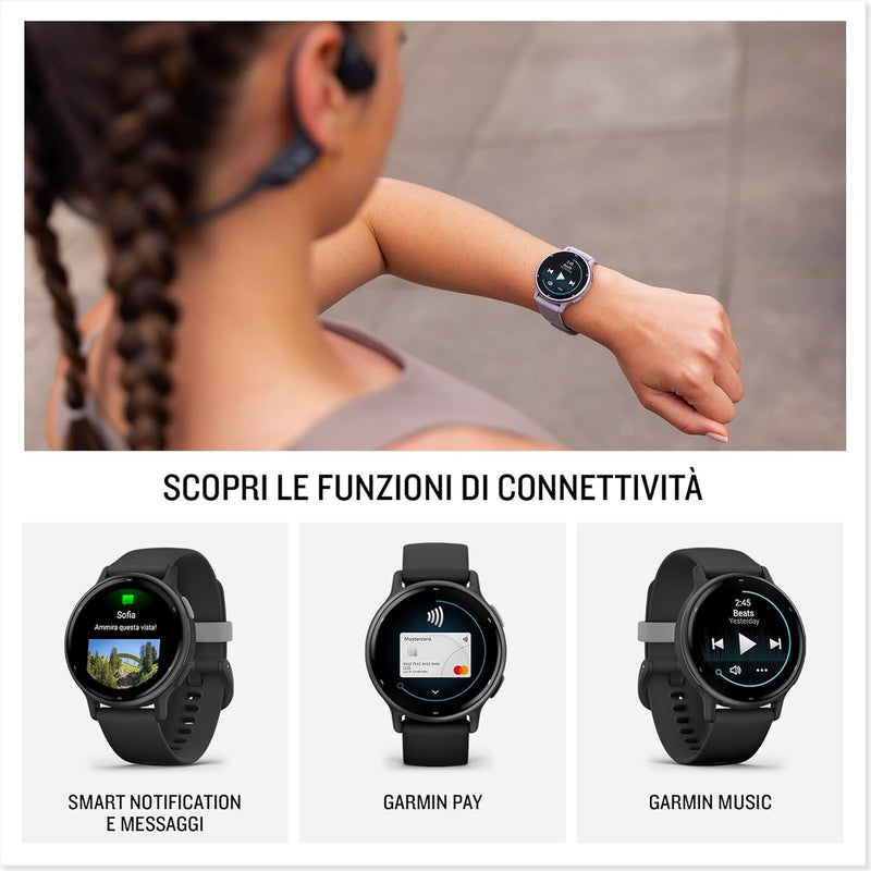 Garmin Vívoactive 5 - Navy — Smartwatch GPS AMOLED, hasta 11 días de batería